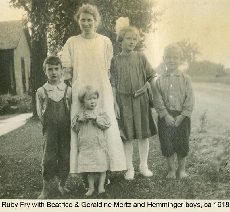 1918 Fry, Ruby, Bea Gerry 1918